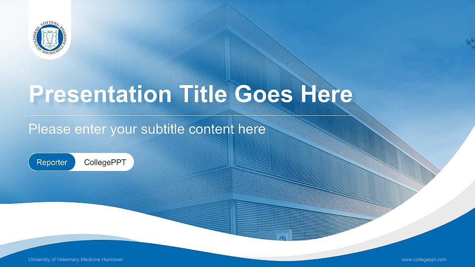 University of Veterinary Medicine Hannover Lecture Sharing and Networking Event PPT Template16:9 ratio PPT effect preview image