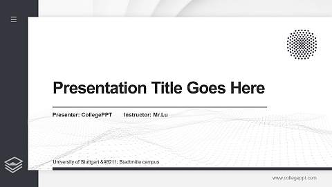 University of Stuttgart – Stadtmitte campus Thesis Proposal/Graduation Defense PPT Template