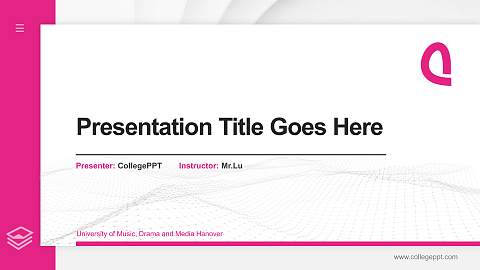 University of Music, Drama and Media Hanover Thesis Proposal/Graduation Defense PPT Template