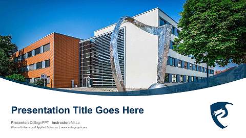 Worms University of Applied Sciences Course/Courseware Creation PPT Template
