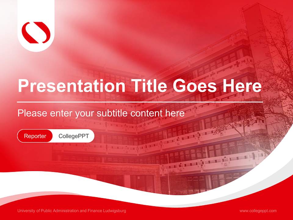 University of Public Administration and Finance Ludwigsburg Lecture Sharing and Networking Event PPT Template4:3 ratio PPT effect preview image4