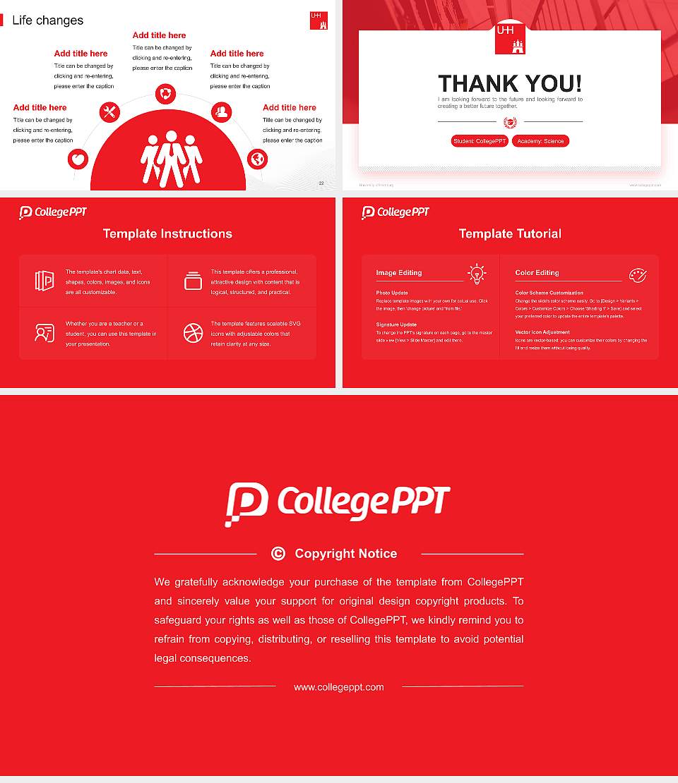 University of Hamburg National Scholarship Defense PPT Template16:9 ratio PPT effect preview image4