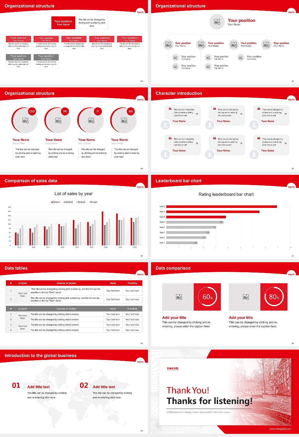 VICTORIA International University of Applied Sciences – Baden-Baden campus Academic Presentation/Research Findings Report PPT Template16:9 ratio PPT effect preview image4