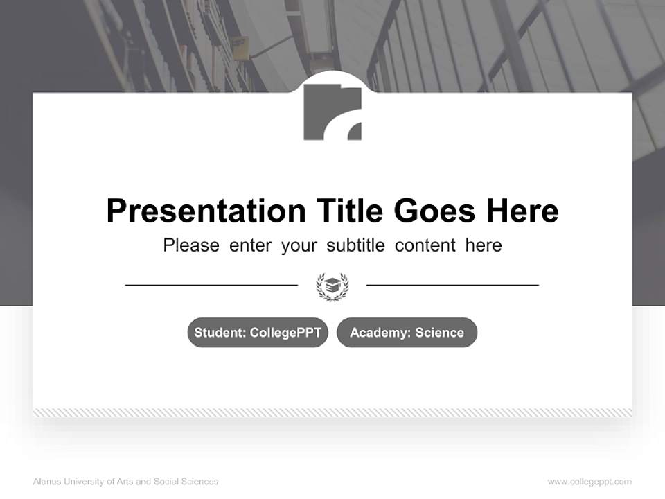 Alanus University of Arts and Social Sciences National Scholarship Defense PPT Template4:3 ratio PPT effect preview image4