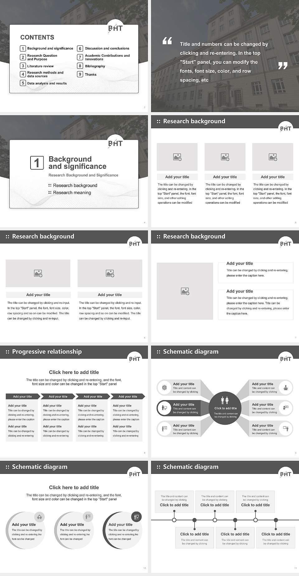 Berlin University of Applied Sciences and Technology Graduation Thesis Defense PPT Template4:3 ratio PPT effect preview image2