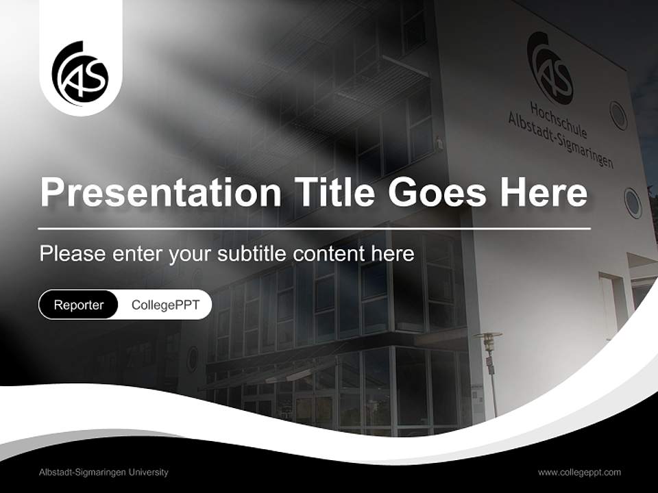 Albstadt-Sigmaringen University Lecture Sharing and Networking Event PPT Template4:3 ratio PPT effect preview image4