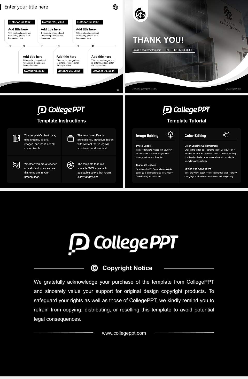 Albstadt-Sigmaringen University Lecture Sharing and Networking Event PPT Template4:3 ratio PPT effect preview image4