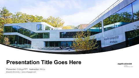 Zeppelin University Course/Courseware Creation PPT Template