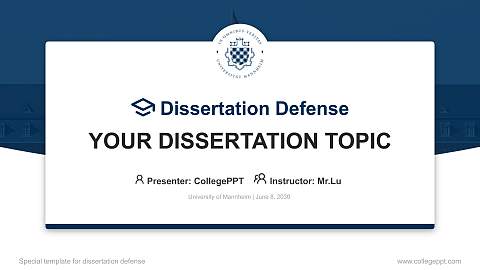University of Mannheim Graduation Thesis Defense PPT Template
