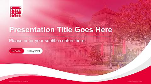 Berlin University of the Arts Lecture Sharing and Networking Event PPT Template