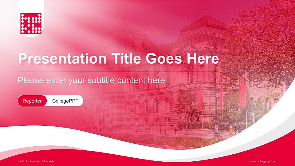 Berlin University of the Arts Lecture Sharing and Networking Event PPT Template16:9 ratio PPT effect preview image