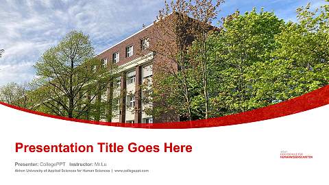 Akkon University of Applied Sciences for Human Sciences Course/Courseware Creation PPT Template