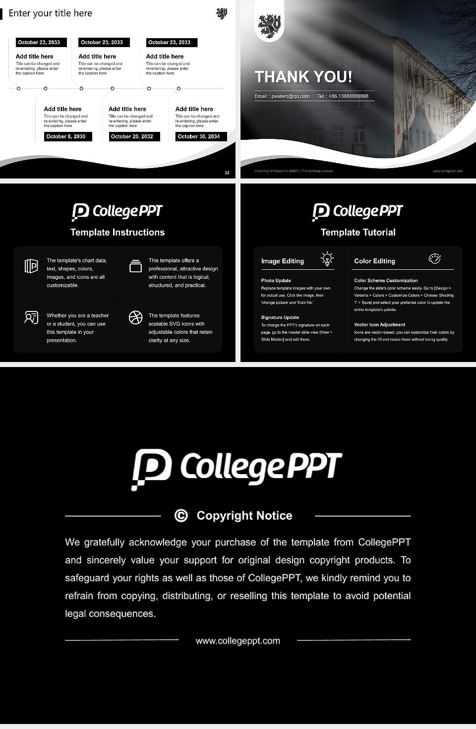 University of Wuppertal – Freudenberg campus Lecture Sharing and Networking Event PPT Template4:3 ratio PPT effect preview image4