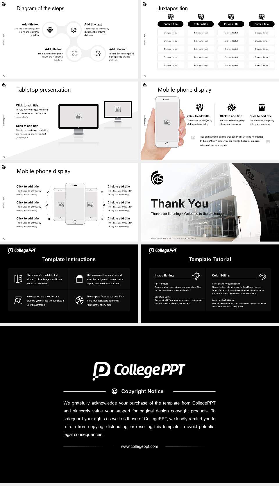 Albstadt-Sigmaringen University Competition/Entrepreneurship Contest PPT Template16:9 ratio PPT effect preview image9