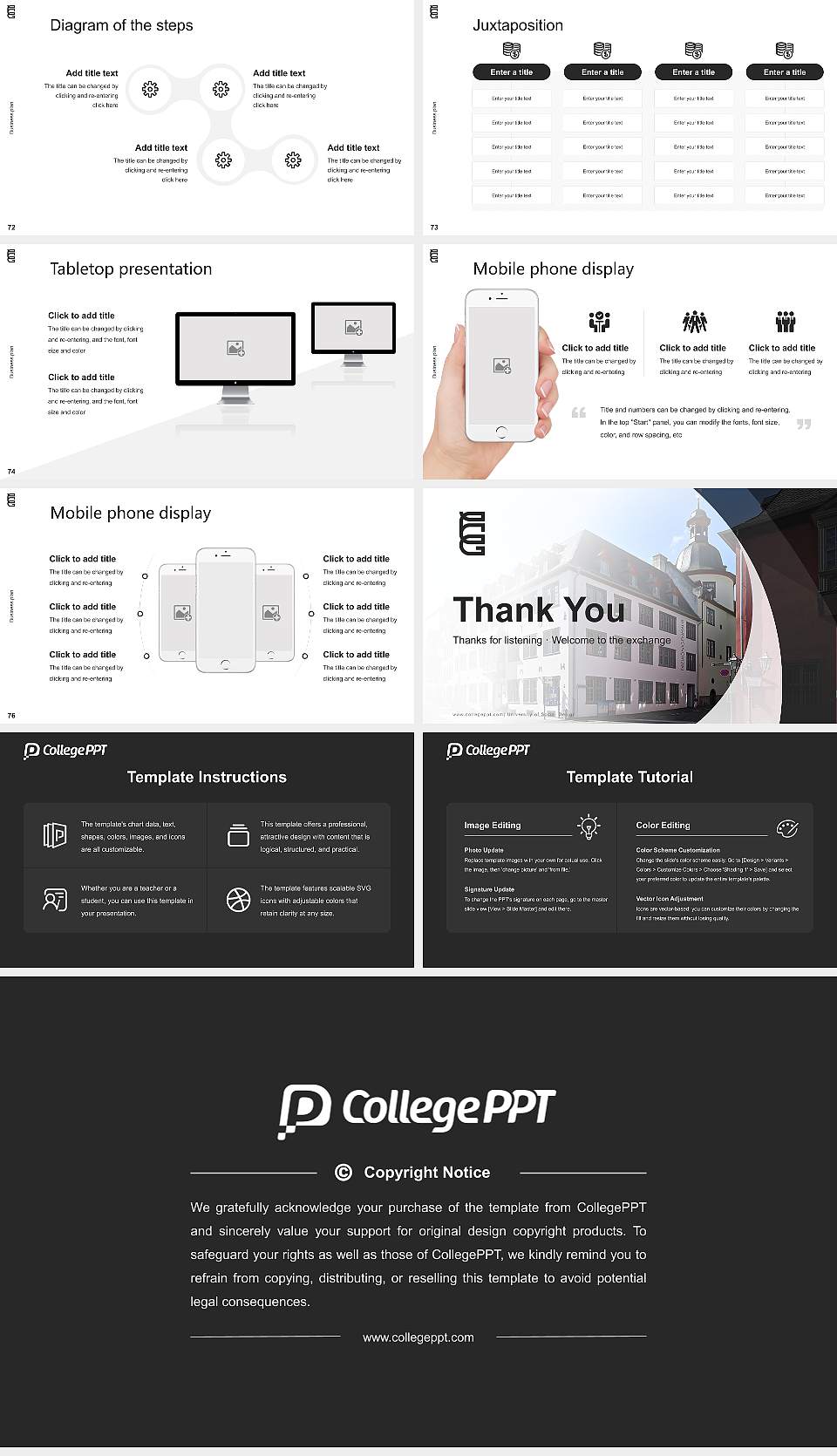 University of Social Design Competition/Entrepreneurship Contest PPT Template16:9 ratio PPT effect preview image9