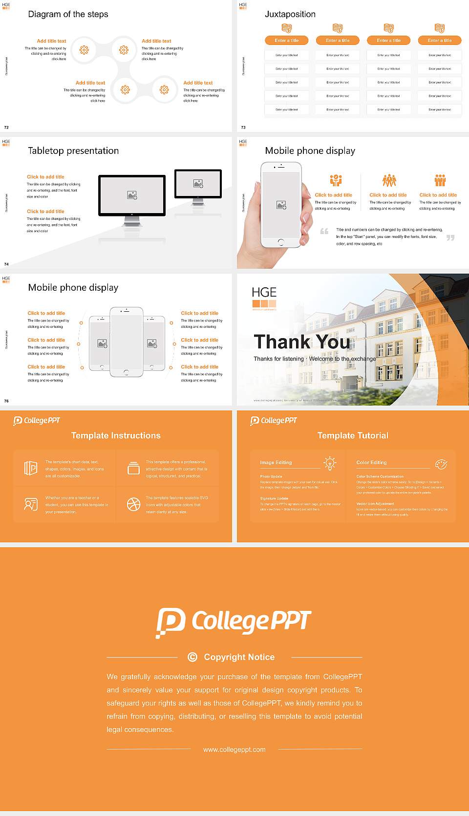 University of Health Professions Eberswalde Competition/Entrepreneurship Contest PPT Template16:9 ratio PPT effect preview image9