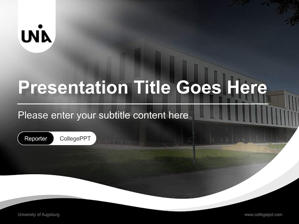 University of Augsburg Lecture Sharing and Networking Event PPT Template4:3 ratio PPT effect preview image4