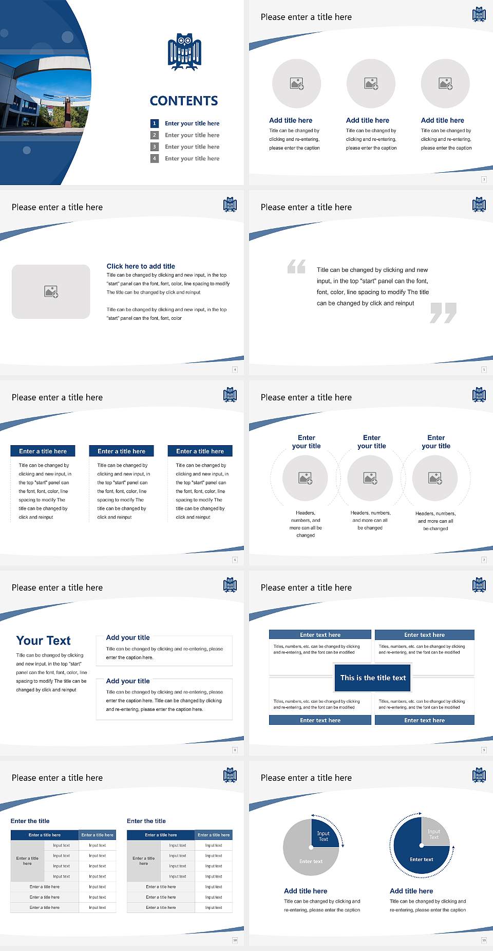 Saarland University Course/Courseware Creation PPT Template4:3 ratio PPT effect preview image2