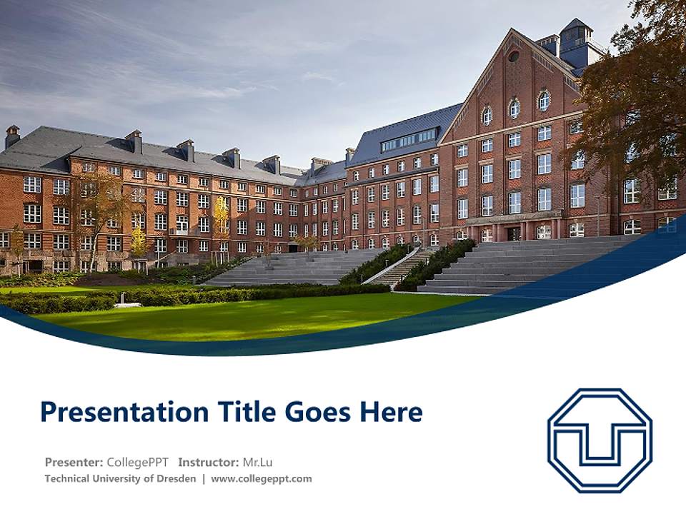 Technical University of Dresden Course/Courseware Creation PPT Template4:3 ratio PPT effect preview image5