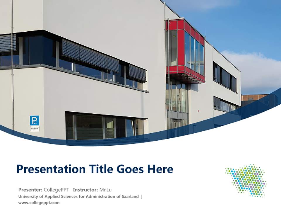 University of Applied Sciences for Administration of Saarland Course/Courseware Creation PPT Template4:3 ratio PPT effect preview image5