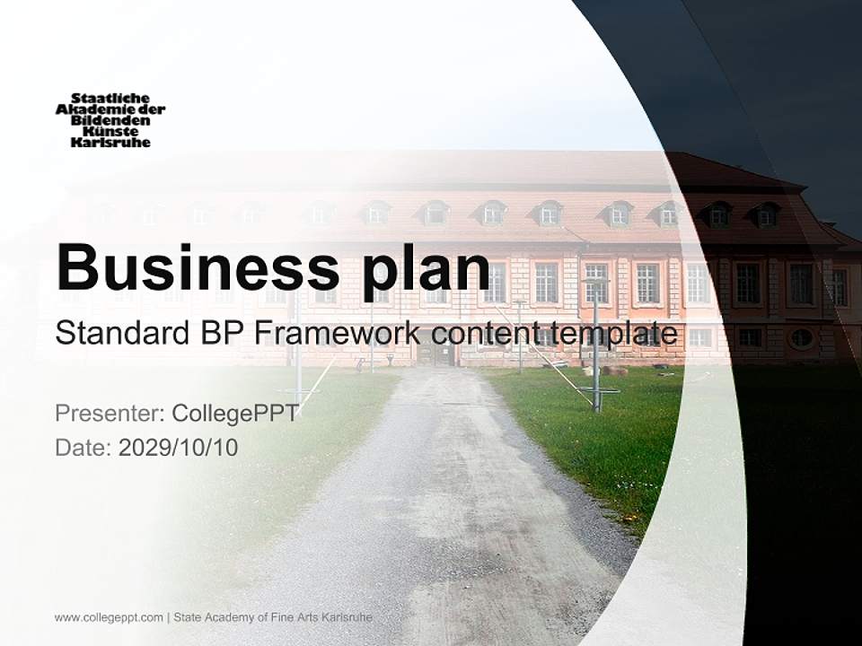 State Academy of Fine Arts Karlsruhe Competition/Entrepreneurship Contest PPT Template4:3 ratio PPT effect preview image9