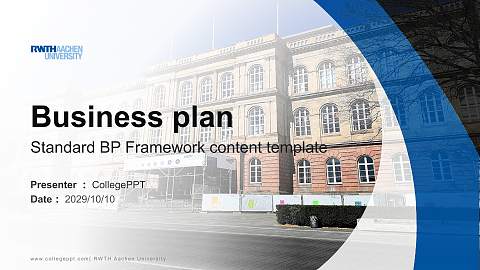 RWTH Aachen University Competition/Entrepreneurship Contest PPT Template