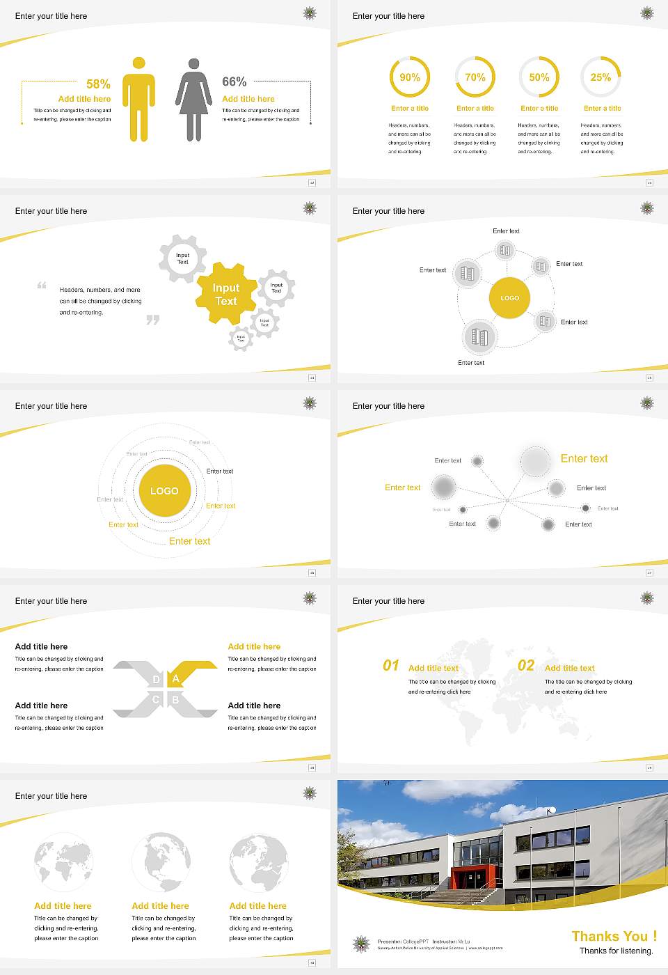 Saxony-Anhalt Police University of Applied Sciences Course/Courseware Creation PPT Template16:9 ratio PPT effect preview image4