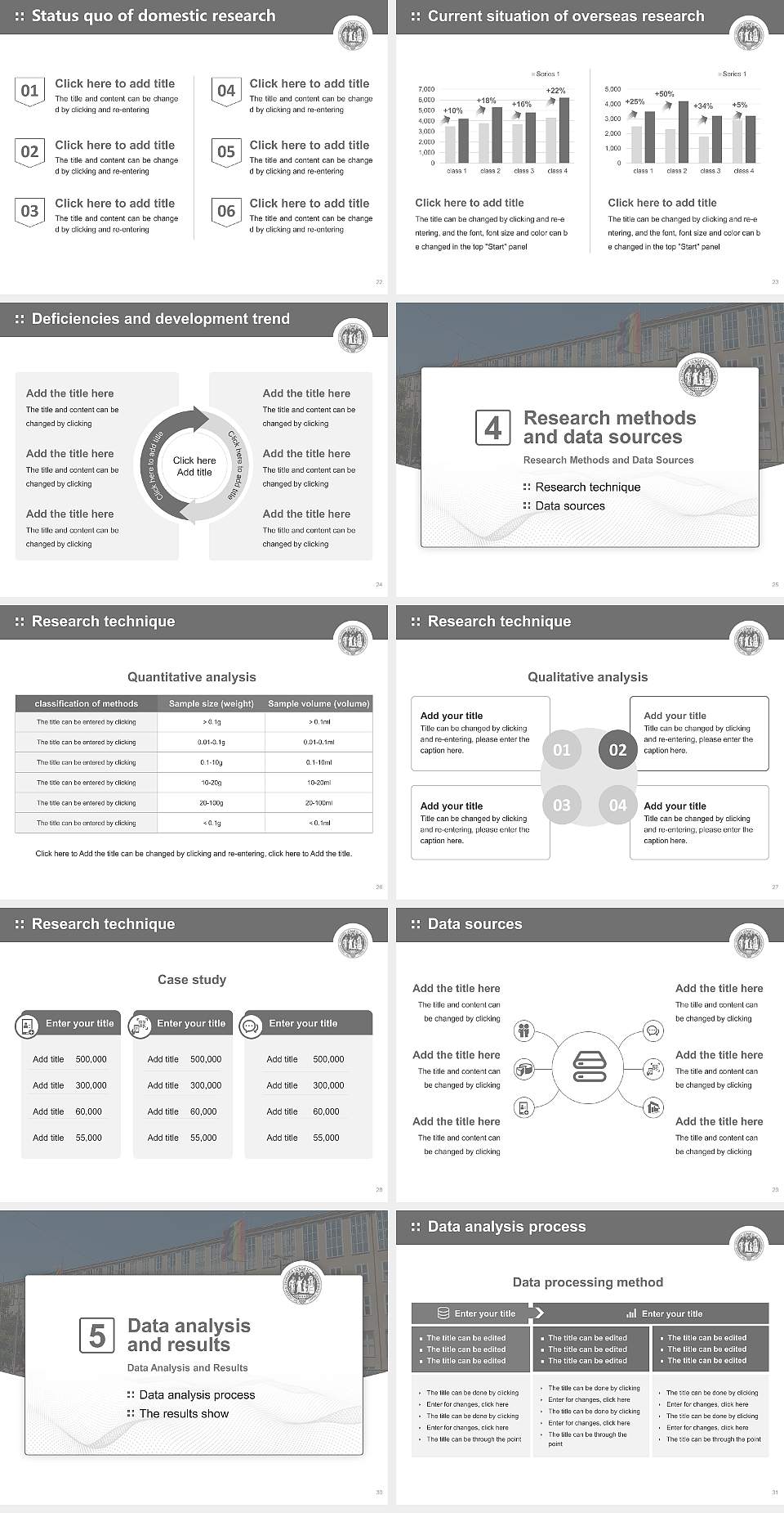University of Cologne Graduation Thesis Defense PPT Template4:3 ratio PPT effect preview image4