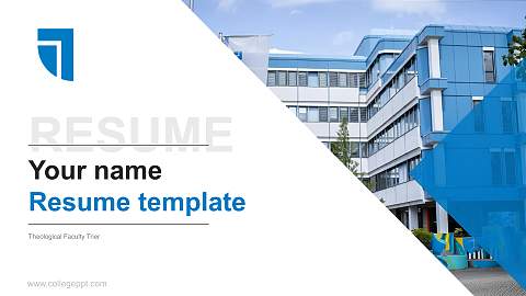 Theological Faculty Trier Resume PPT Template