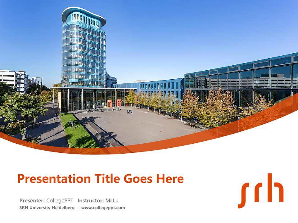 SRH University Heidelberg Course/Courseware Creation PPT Template4:3 ratio PPT effect preview image5