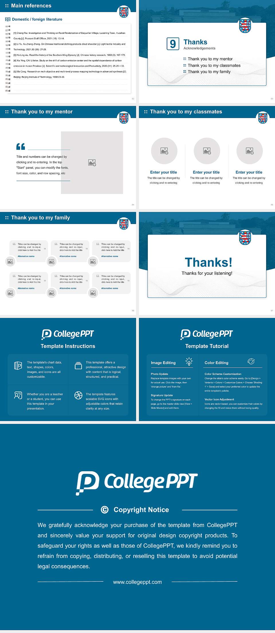 Thuringian University of Applied Sciences for Public Administration Graduation Thesis Defense PPT Template4:3 ratio PPT effect preview image7