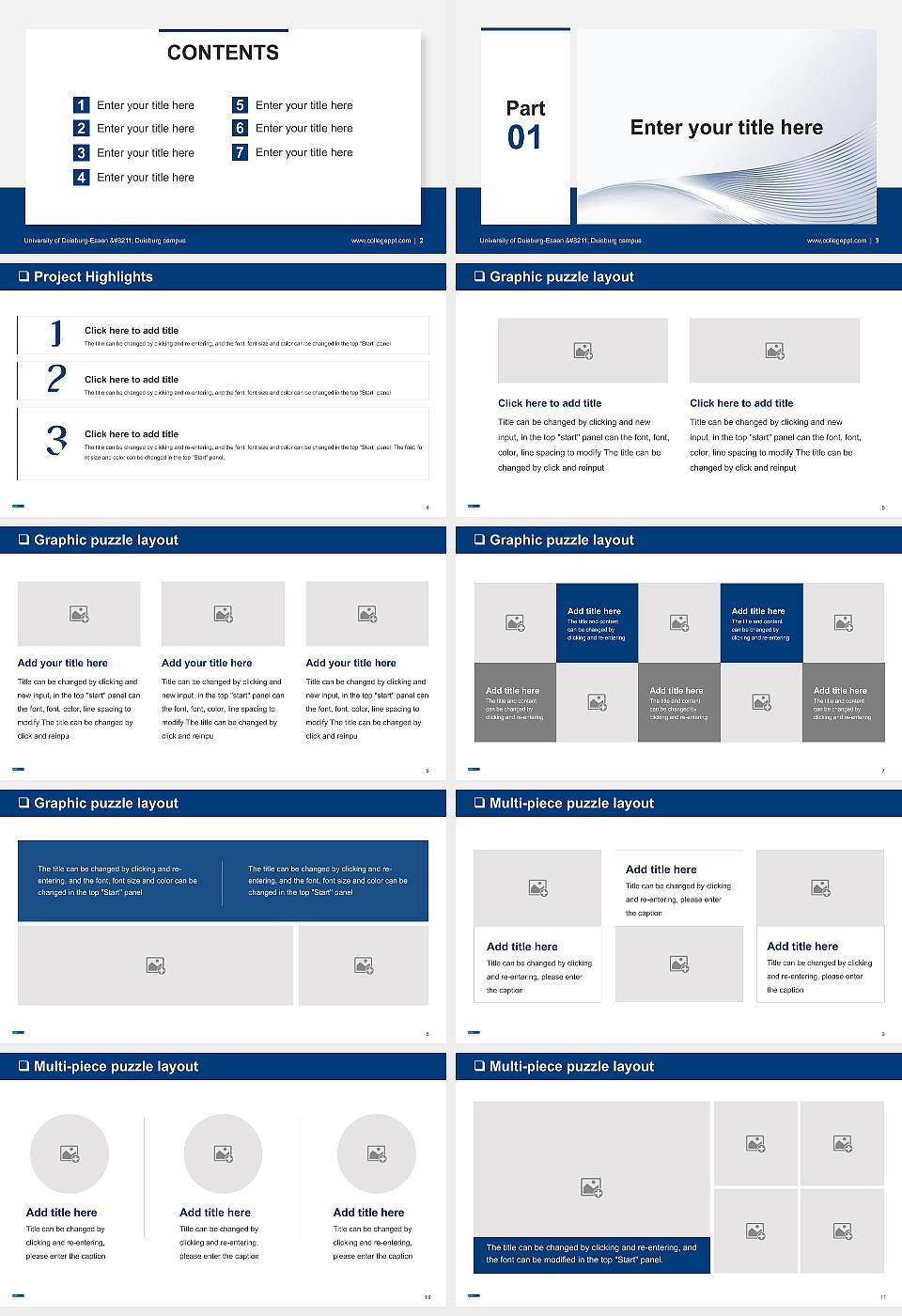 University of Duisburg-Essen – Duisburg campus General PPT Template16:9 ratio PPT effect preview image2
