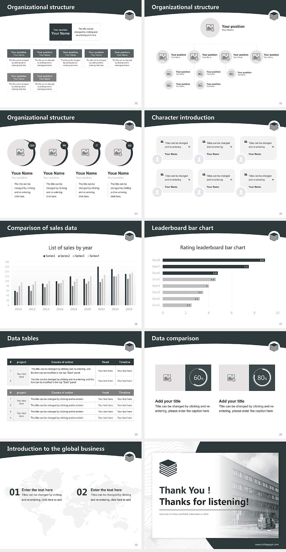 University for Police and Public Administration NRW Academic Presentation/Research Findings Report PPT Template4:3 ratio PPT effect preview image4