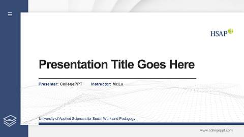University of Applied Sciences for Social Work and Pedagogy Thesis Proposal/Graduation Defense PPT Template