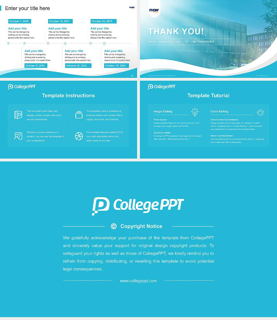 University of Applied Sciences for Business Lecture Sharing and Networking Event PPT Template16:9 ratio PPT effect preview image4