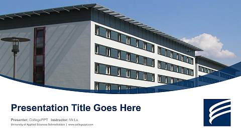 University of Applied Sciences Schmalkalden Course/Courseware Creation PPT Template