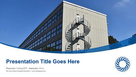 Ulm University of Applied Sciences Course/Courseware Creation PPT Template