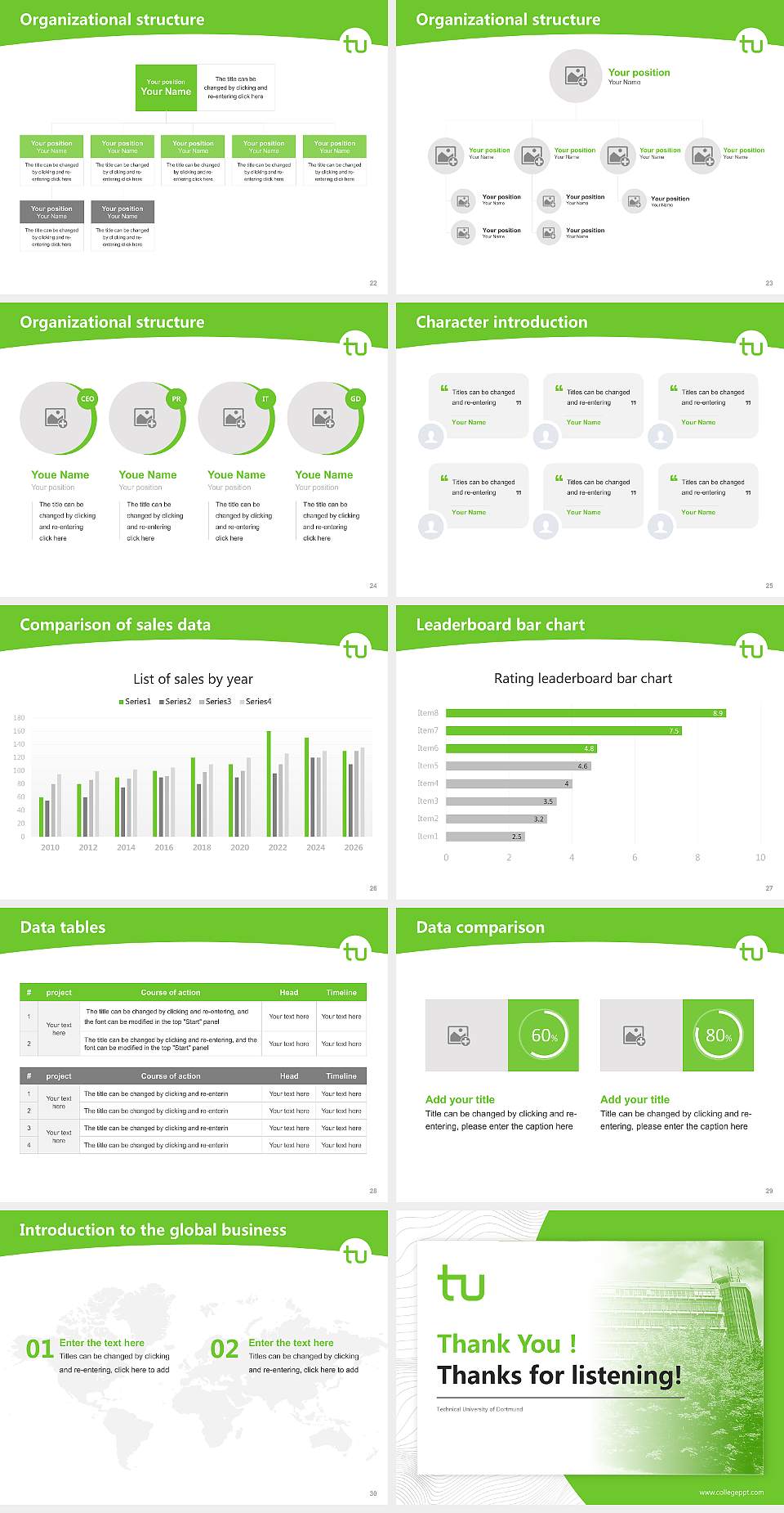 Technical University of Dortmund Academic Presentation/Research Findings Report PPT Template4:3 ratio PPT effect preview image4