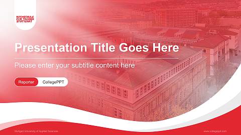 Stuttgart University of Applied Sciences Lecture Sharing and Networking Event PPT Template