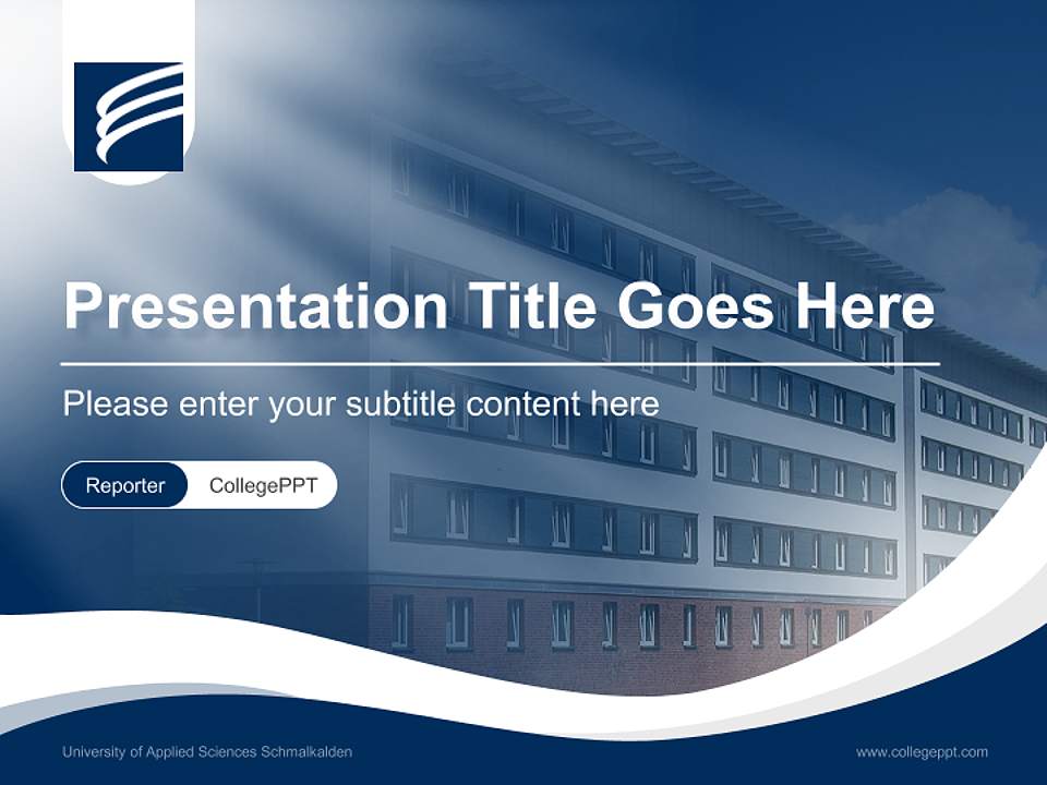 University of Applied Sciences Schmalkalden Lecture Sharing and Networking Event PPT Template4:3 ratio PPT effect preview image4