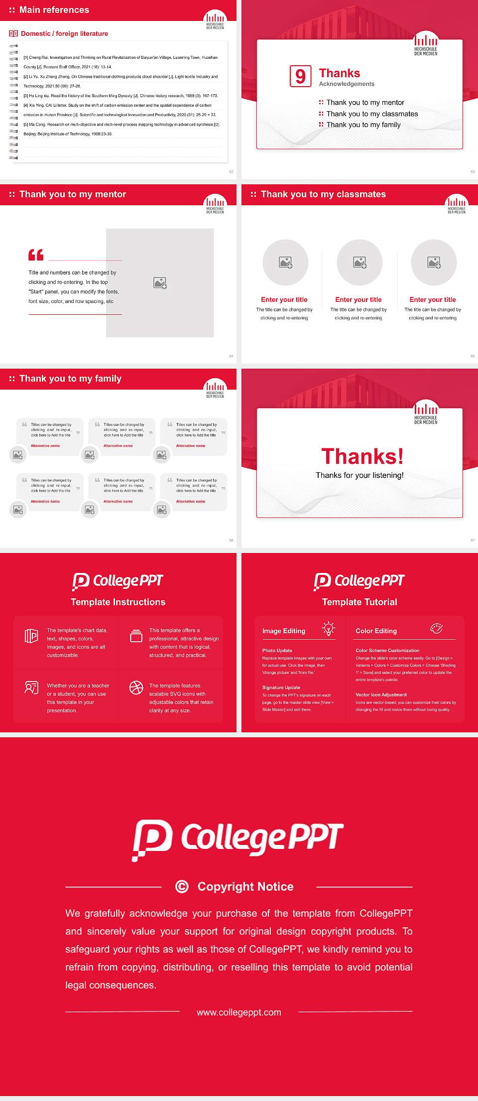 Stuttgart Media University Graduation Thesis Defense PPT Template4:3 ratio PPT effect preview image7