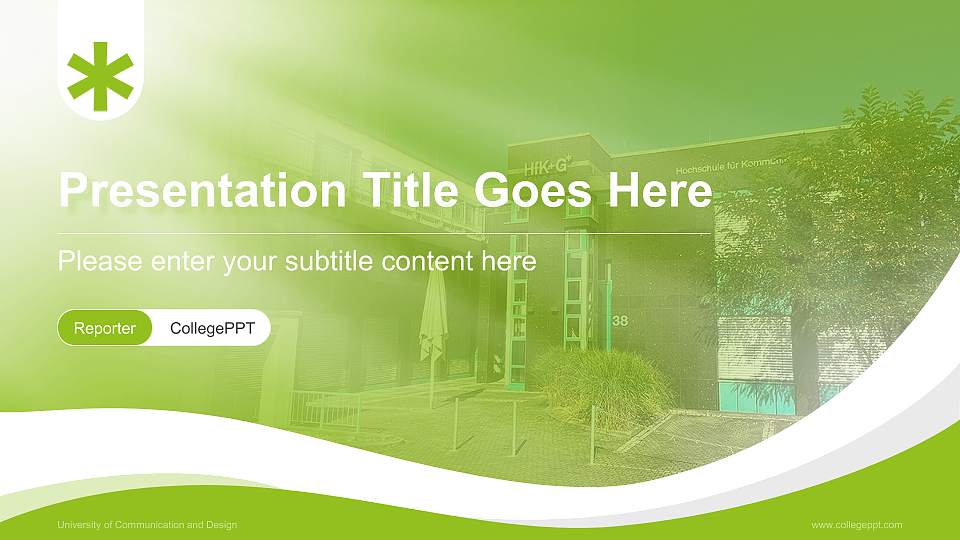 University of Communication and Design Lecture Sharing and Networking Event PPT Template16:9 ratio PPT effect preview image