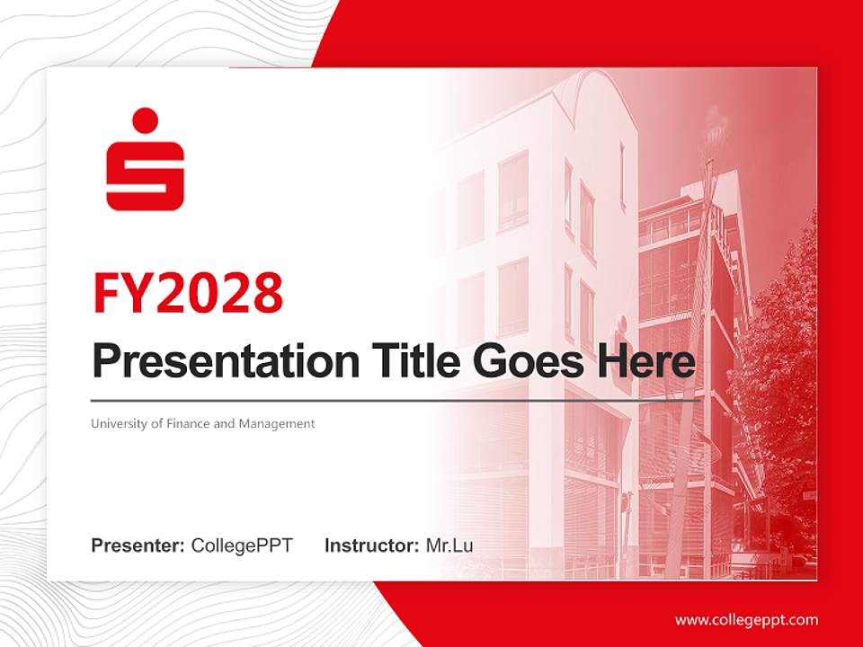 University of Finance and Management Academic Presentation/Research Findings Report PPT Template4:3 ratio PPT effect preview image5