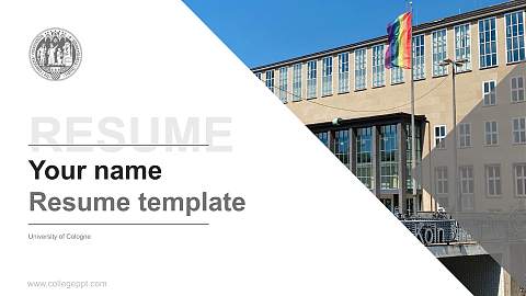 University of Cologne Resume PPT Template