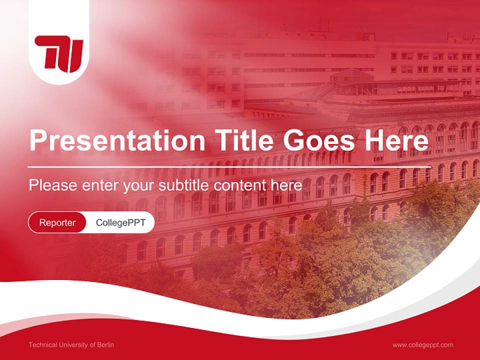 Technical University of Berlin Lecture Sharing and Networking Event PPT Template4:3 ratio PPT effect preview image4