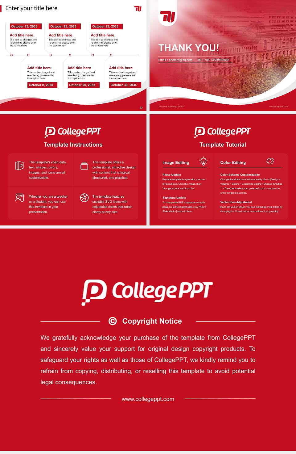 Technical University of Berlin Lecture Sharing and Networking Event PPT Template4:3 ratio PPT effect preview image4