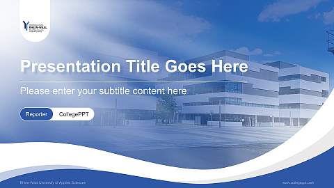 Rhine-Waal University of Applied Sciences Lecture Sharing and Networking Event PPT Template