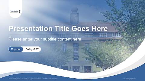 South Westphalia University of Applied Sciences – Soest campus Lecture Sharing and Networking Event PPT Template