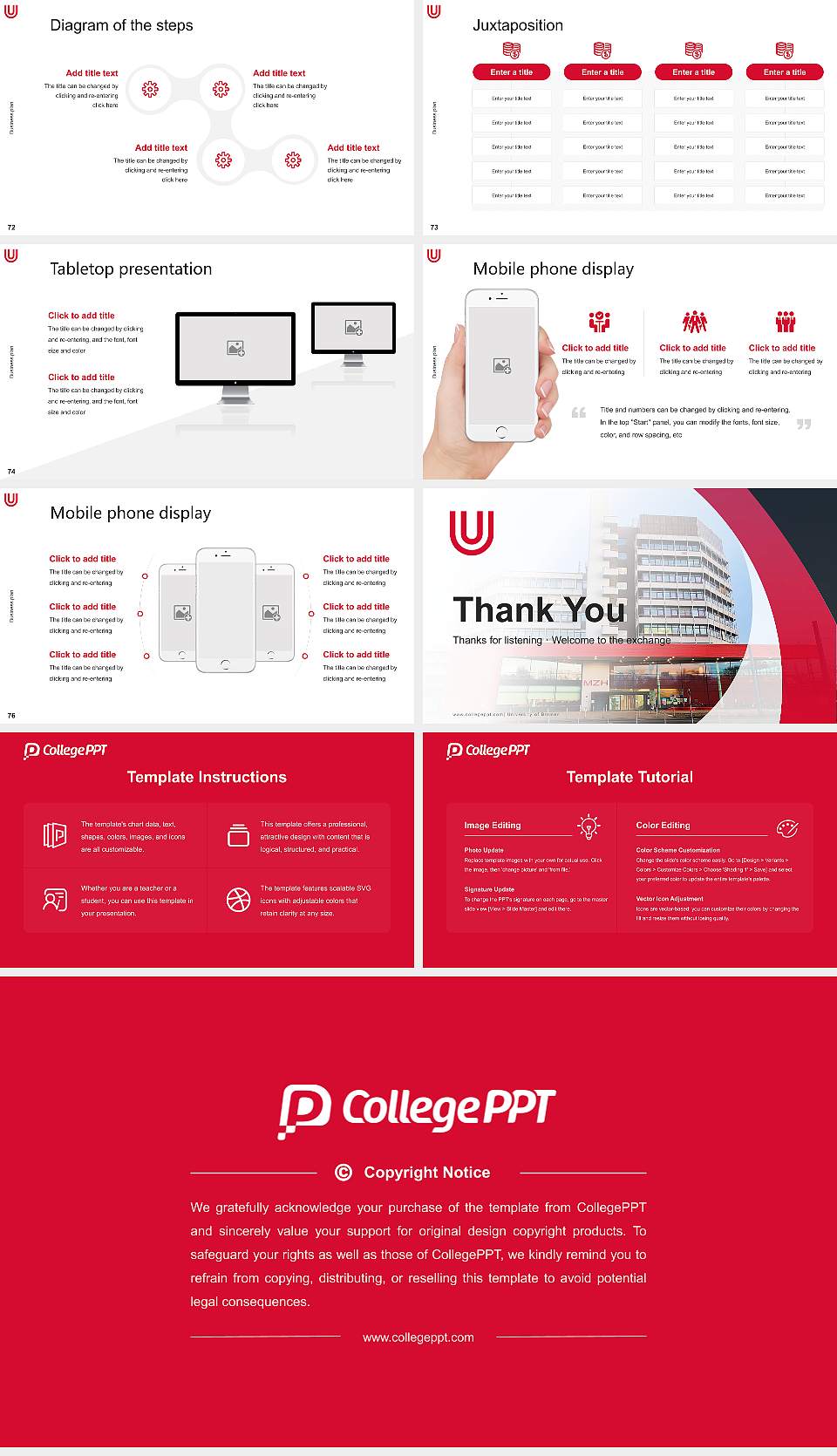 University of Bremen Competition/Entrepreneurship Contest PPT Template16:9 ratio PPT effect preview image9