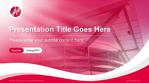 University of Business and Management Mannheim Lecture Sharing and Networking Event PPT Template